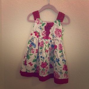 Toddler Girl Floral Summer Dress.